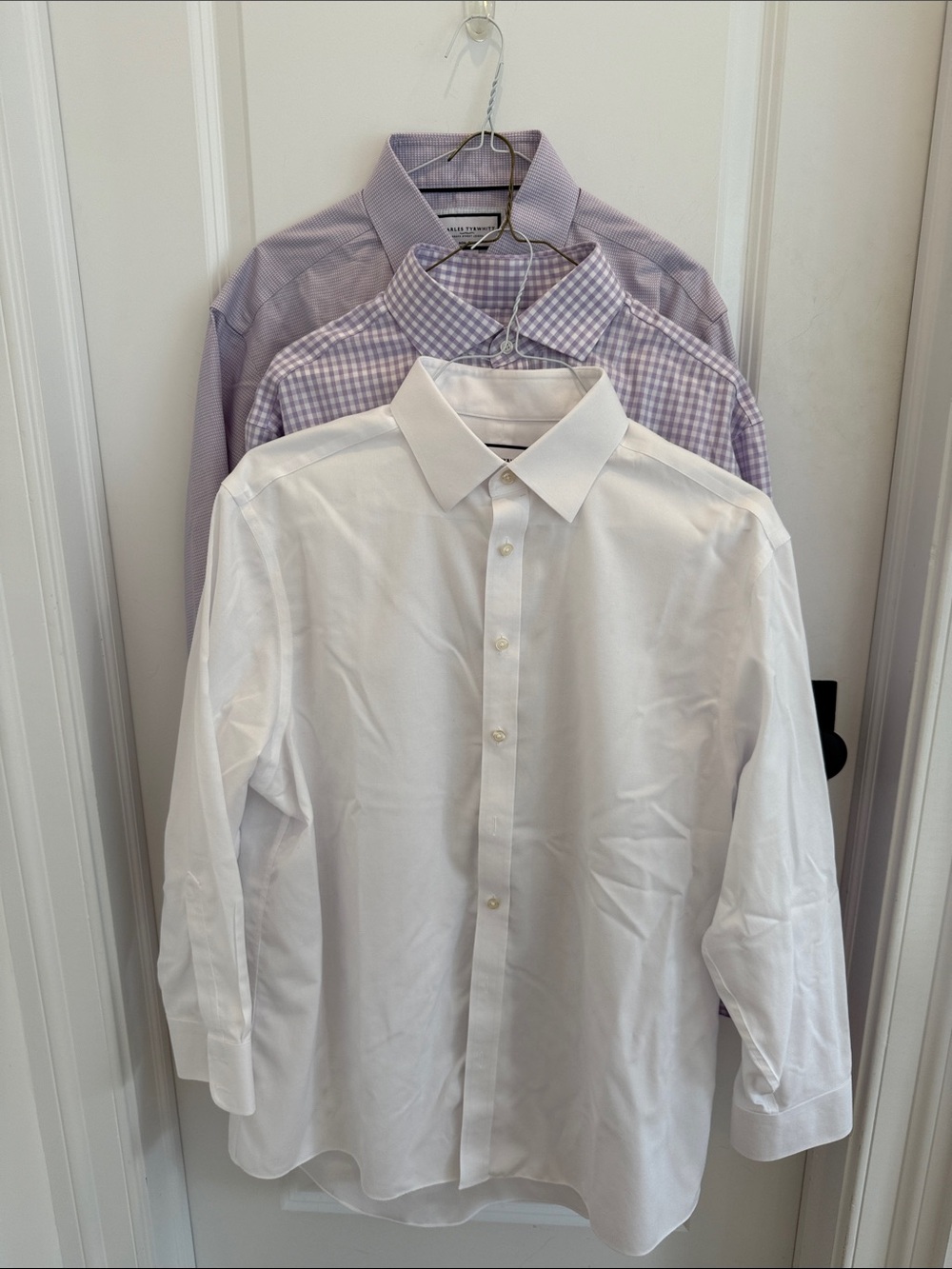 Set of 3 Charles Tyrwhitt non-iron dress shirts